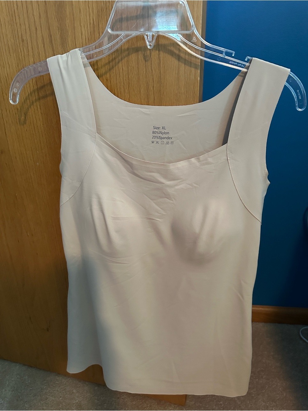 Maggies Women's Scoop Neck Shapewear Tank - Cream